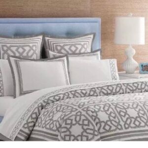 Jonathan Adler Parish Gray Euro and Standard Shams